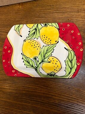Dana Whittman Lemon Ceramic Serving Platter